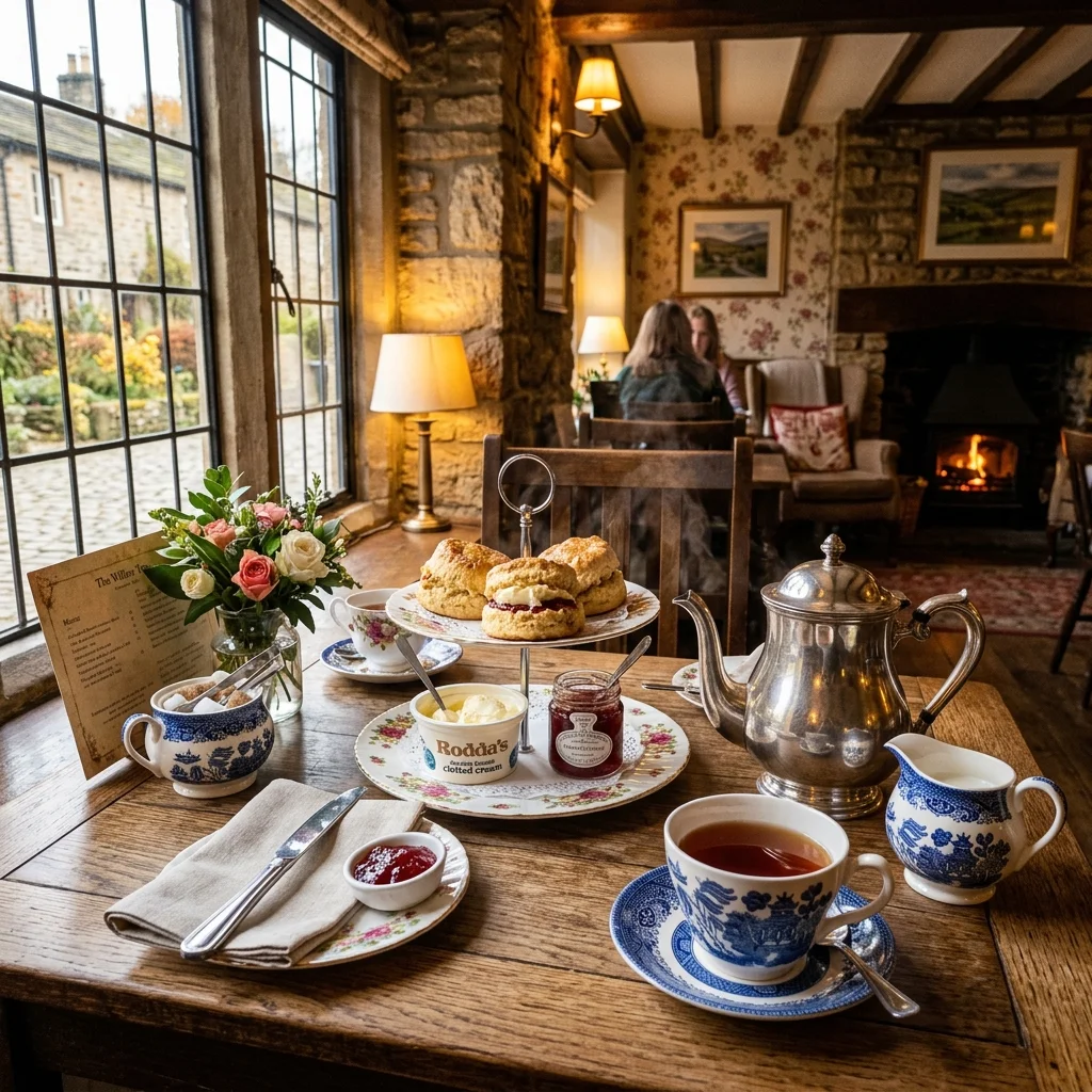 Lakeside tearoom refreshments after a walk